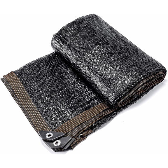 75% Black Shade Cloth with Grommets,Bexikou 2×4 Sun Shade Durable Outdoor Sunblock Net,Heat Resistant Fabric Shade Cover for Pergola, Patio, Garden, Plants, Greenhouse, Dog Kennel, Barn