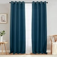 75 Blackout Linen Textured Curtain For Living Room Bedroom Curtain