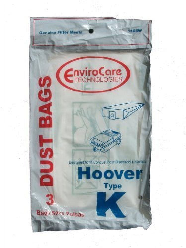 75 Compatible with Hoover Type K Spirit Vacuum Bags, Canisters, Encore, Supremacy, Older Runabou