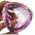 thumbnail image 1 of 75 Ct Rose Quartz Trillion Shape Pendent Size Lab Created Pink Color Gemstone, 1 of 2