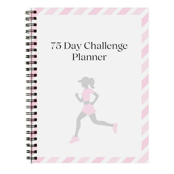 75 Day Challenge Planner, Challenge Tracker for Women/Men, Transform Your Lifestyle, Daily Planner for Fitness, Nutrition, Water Intake, Reading & Mindset, 5.51x8.27"