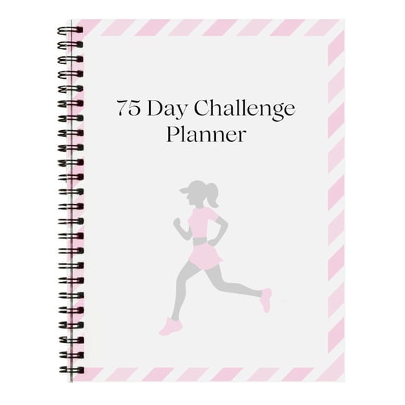 75 Day Planner Twin Coil Binding Fitness Planner 75 Day Tracking Journal For Workout Reading Diet Scheduling Planning