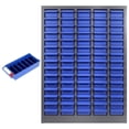 thumbnail image 1 of 75 Drawer Parts Cabinet,75 Slot Parts Cabinet With 165 Lbs Capacity,ABS Plastic Drawers And Iron Frame With Labels,Tool Storage Cabinet For Garage Or Workshop,Blue, 1 of 7