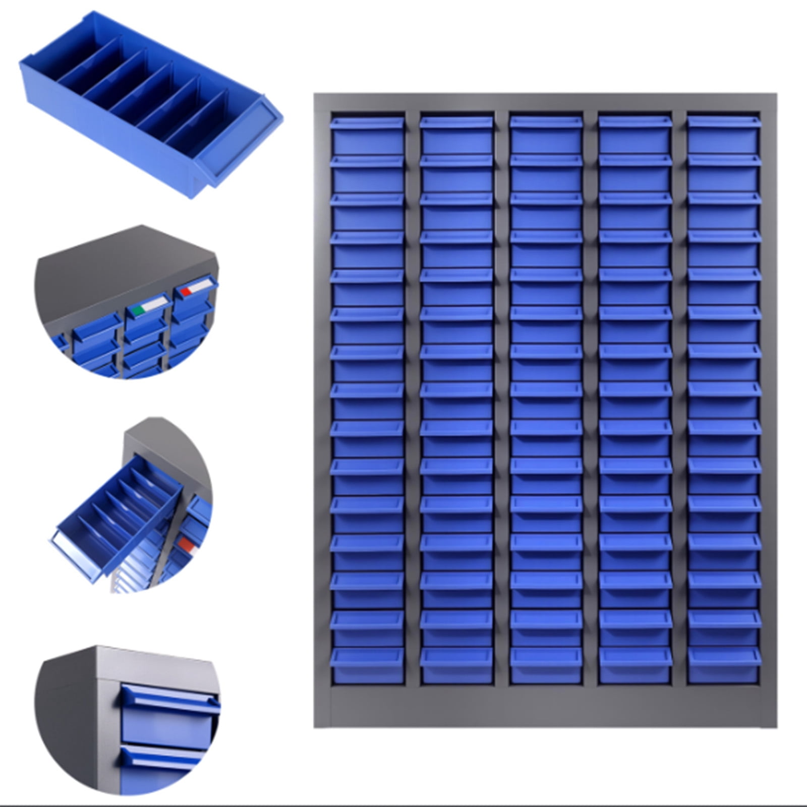 75 Drawers Steel Bolt Bins Parts Cabinet, Bolt and Nut Organizer Metal ...