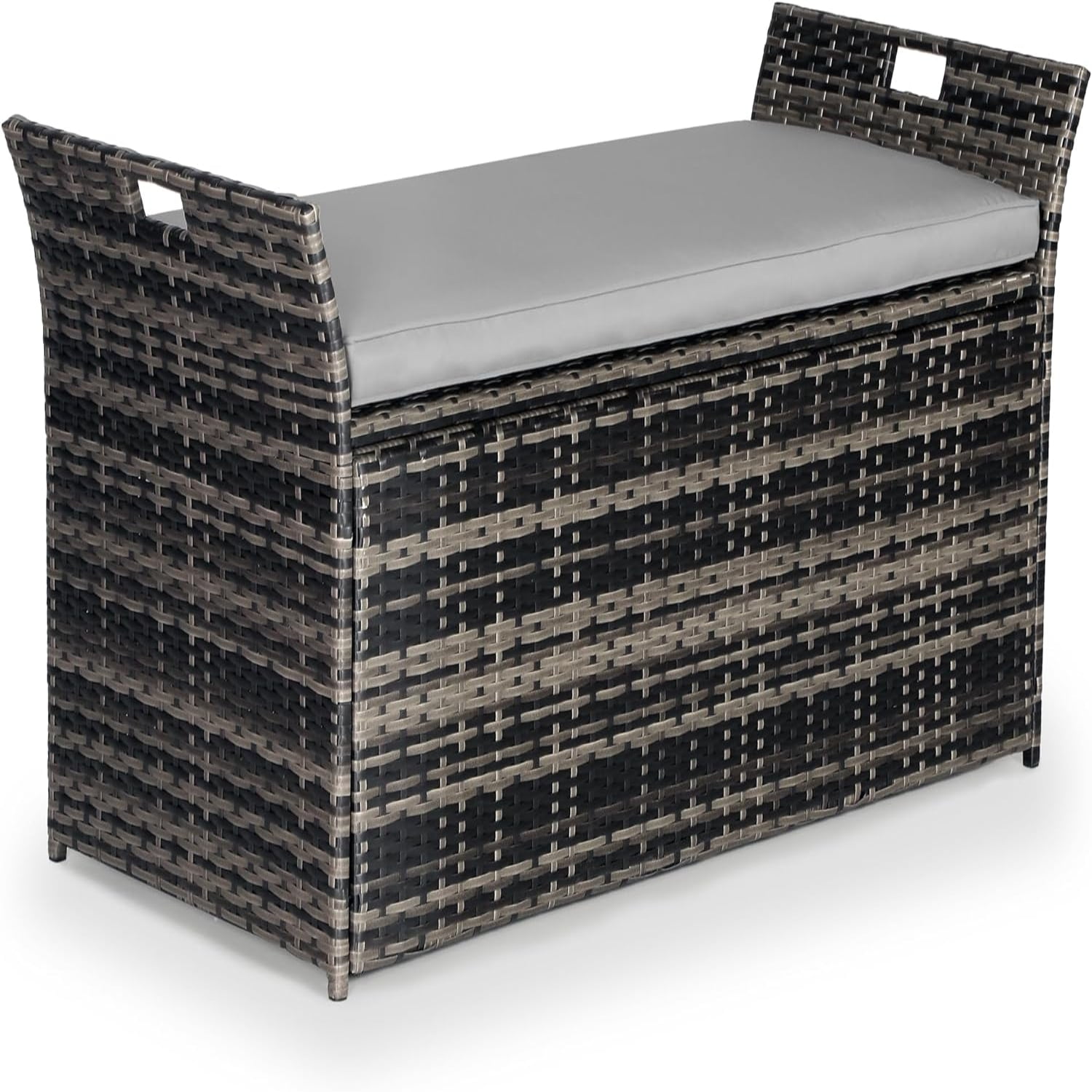 75 Gallon Outdoor Deck Storage Box Patio Resin Deck Storage Container