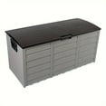 75 Gallon Outdoor Storage Deck Box with Lockable Seat, Tool & Toy