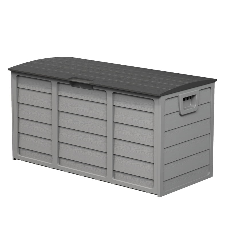 75 Gallon Resin Deck Storage Box with Handles, Storage Container for ...