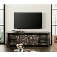thumbnail image 1 of 75 Inch Farmhouse TV Stand with Blue Light LED,Antique Black & Brown Entertainment Center Media Storage Cabinet, 1 of 6