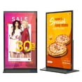 thumbnail image 1 of 75 Inch Full Screen Indoor Floor Stand Digital Signage Digital Interactive Kiosks with Android System LCD Poster Display with WiFi HDMI/USB Input Auto Media Player, 1 of 6