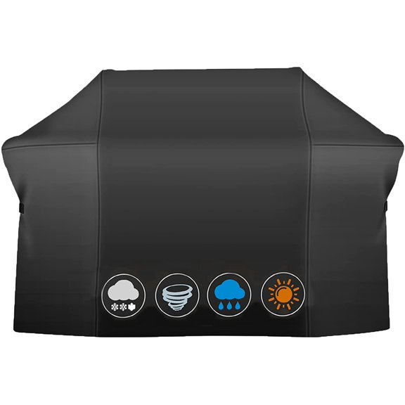 75 Inch Grill Cover, Heavy Duty Waterproof for Barbecue Gas Grill, Fits Grills of Weber Summit 600, Char-Broil Nexgrill Brinkmann and More, Windproof BBQ Cover