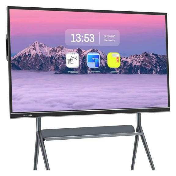 OmninexHub 75 Inch Smart Board, Touch Screen Digital Electronic Calendar All-In-One Smartboard, 4K Touch Screen for Teaching STEM & Remote Learning