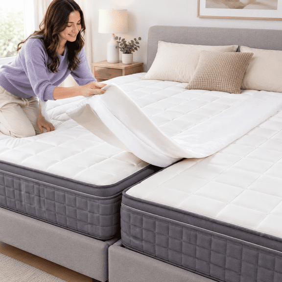 75" L x 10" W Bed Bridge Gap Filler for Adjustable Mattresses