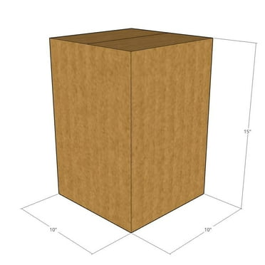 75 - (LxWxH) - 10x10x15 - 32 ECT New Corrugated Boxes
