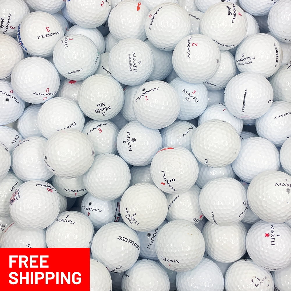 Pre-Owned 75 Maxfli AAA Recycled Golf Balls, White, by Mulligan Golf Balls