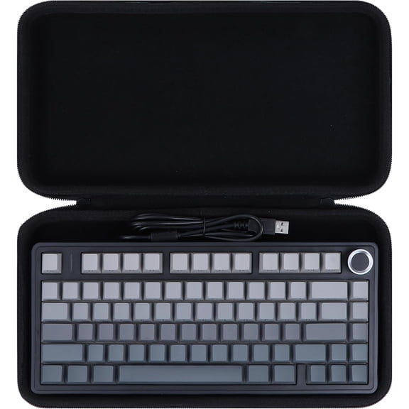 75% Mechanical Keyboard Case for Aula F75 Pro / F75 / F75 MAX PC Gaming Keyboard (Black)