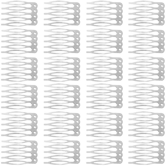 75 Pack Hair Side Combs for Women, Metal Combs for Securing Headband Veils, 5 French Teeth Bridal Wedding Comb for Girls Hair Accessories - White
