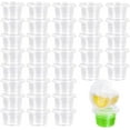 thumbnail image 1 of 75 Pcs 4oz Clear Sauce Pots, Deli Small Storage Pots with 75 Lids, Round Food Containers for Chutney Ketchup Yogurt Mousse Jelly Dessert Small Food Dips Salads Slime, 1 of 7