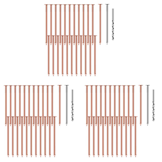 75 Pcs Copper Nails to Killing Trees,3.5 Inch Pure Copper Nails Bulk