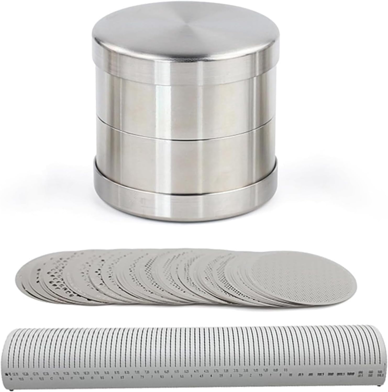 Sorting Sieves 75 Pcs Diamond Sorting Sieve Set, Portable Stainless Steel Gem Sieve ...