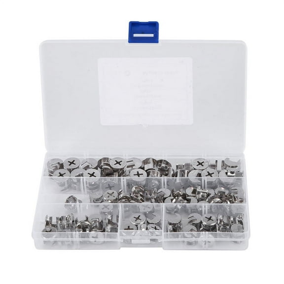 75 Pcs Furniture Connecting Cam Lock Fittings, Furniture Connecting Fastener Cabinet Hardware