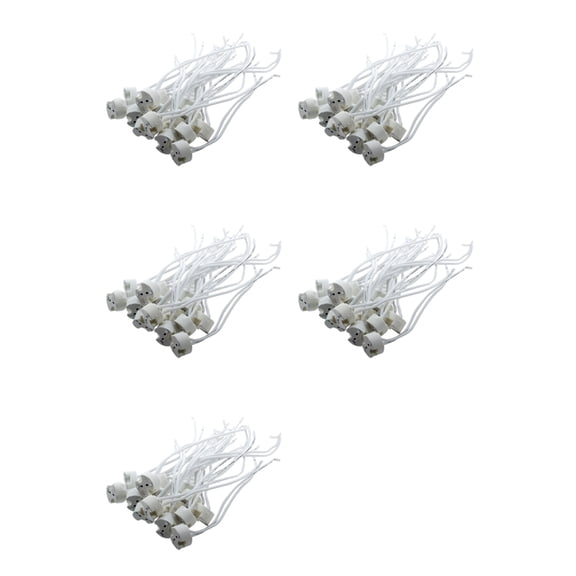 75 Pcs White MR16 GU5.3 Ceramic Base Socket LED Light Lamp Holder