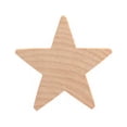 thumbnail image 1 of 75 Pcs of 1-1/2" x 3/16" Wood Stars Cut Outs 1-1/2" tall x 1-1/2" wide x 3/16" thick, 1 of 1