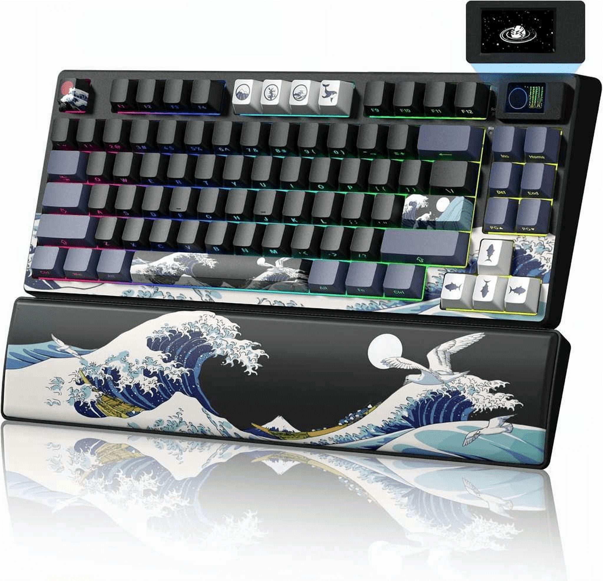 75 Percent Wireless Mechanical Keyboard with Color Multimedia