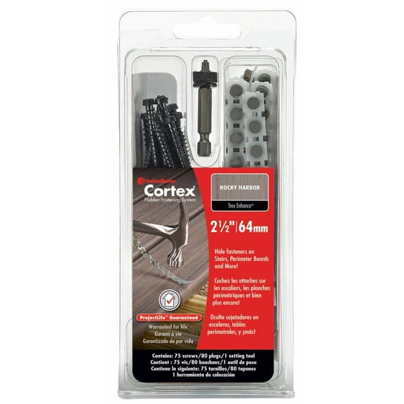 75-Piece #9 2.5-in. Black Torx Low Profile Collated Cortex for Trex Composite Deck Screw 0.91 lbs. Rocky Harbor