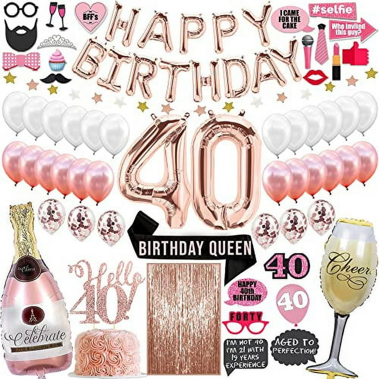 75 Piece Happy 40th Birthday Decorations Women, 40th Birthday Gifts For  Women Funny, Women's 40th Birthday Gift, Funny 40th Birthday, 40th Birthday  Party Decorations, Gifts For Her 40th, 40 Gift Ideas 