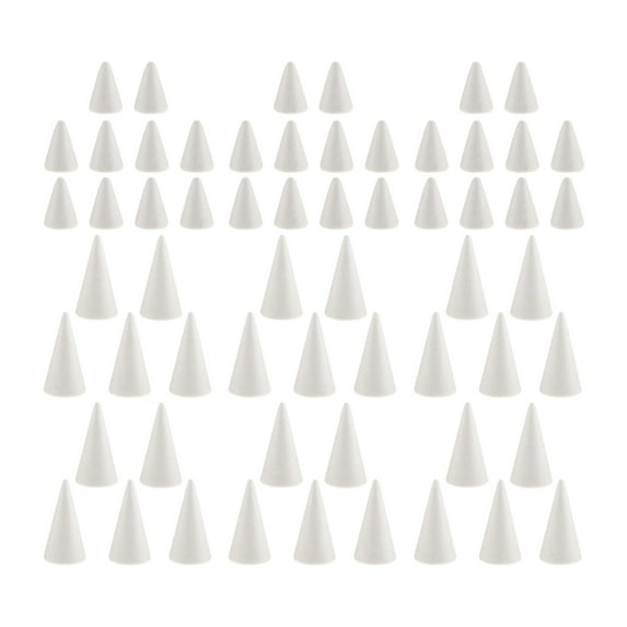 75 Pieces Cone Shaped DIY Christmas Tree for Christmas Crafts