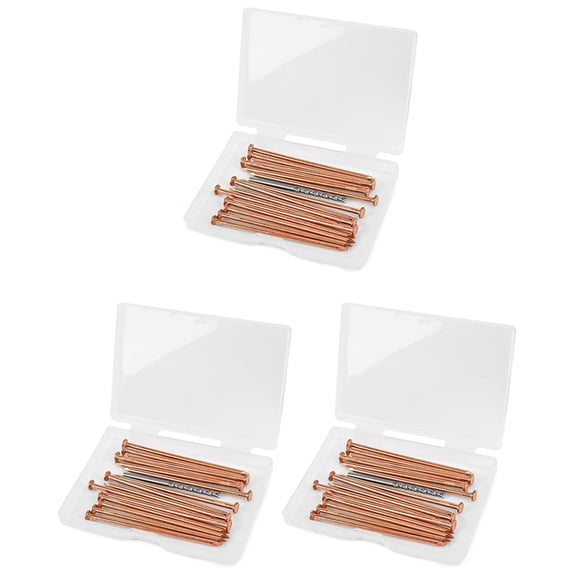 75 Pieces Copper Nails for Killing Tree Stump , 3.15 Inch Copper Nails with Drill, Stake Removal Nailer for Trees