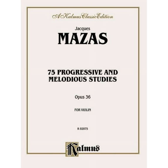 75 Progressive and Melodious Studies, Op. 36