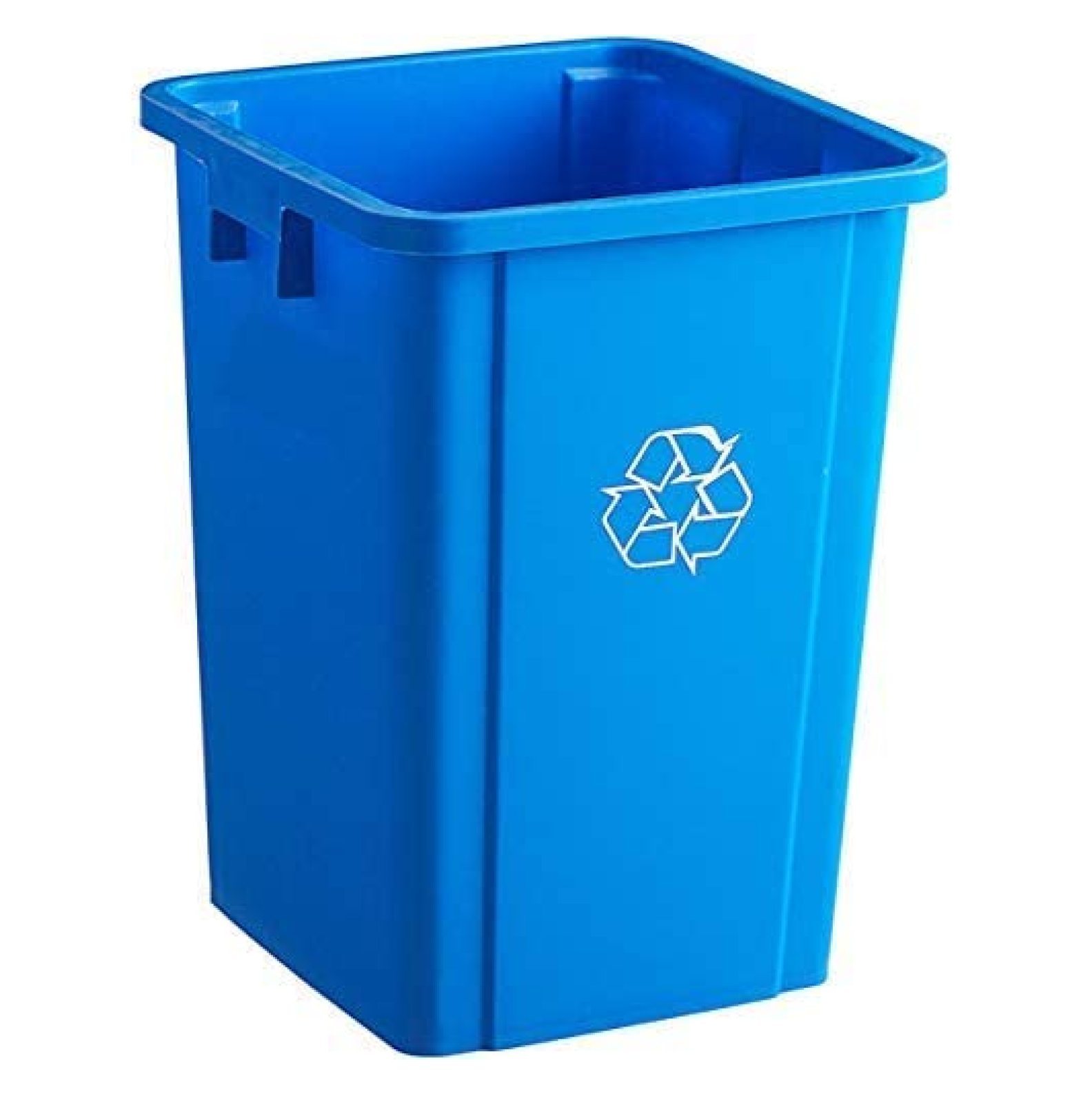 75 Qt. / 19 Gallon / 72 Liters/Blue Square Recycle Bin. Kitchen Garbage