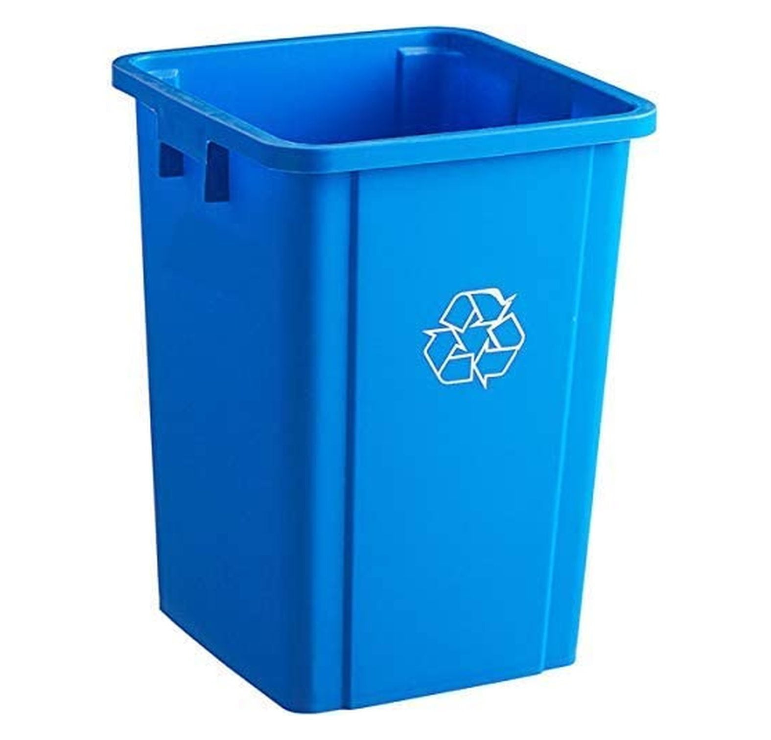 75 Qt. / 19 Gallon / 72 Liters/Blue Square Recycle Bin. Kitchen Garbage Can Office Trash Can Recycle Bin Waste Basket Touchless