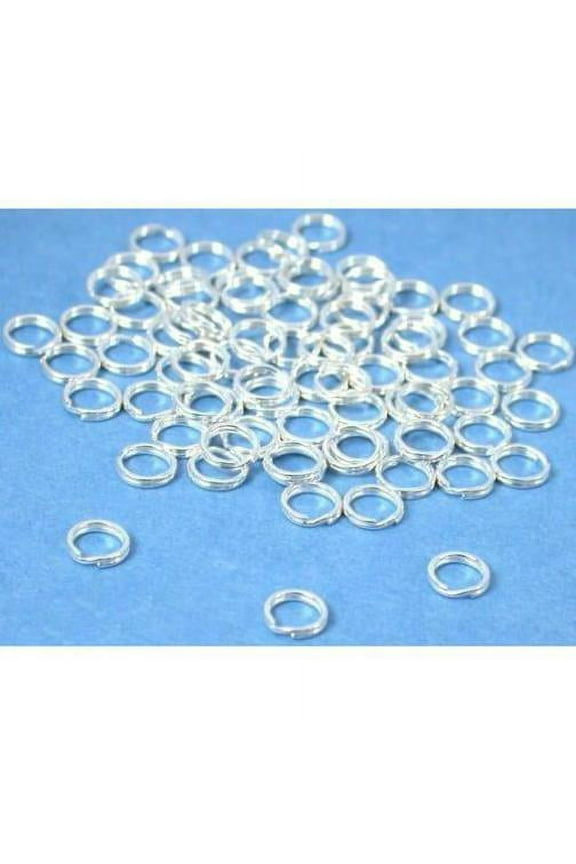 75 Sterling Silver Split Rings Charm Bead Parts 5mm