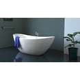 thumbnail image 1 of 75" Streamline N-10200-75FSWH-FM Freestanding Tub and Tray With Internal Drain, 1 of 4