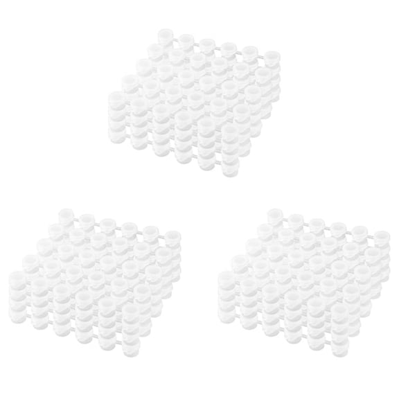 75 Strips Empty Paint Pots Strips Mini Clear Storage Containers Painting Arts Crafts Supplies for Classrooms Schools