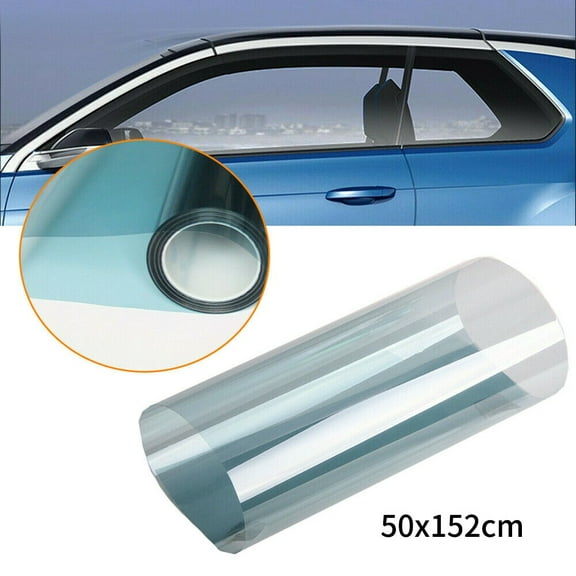 75% VLT Light Blue for NANO Ceramic Car Window Tint Film PET Material 60x20 Inch Heat Control UV Protection Anti Shatter Sunshade