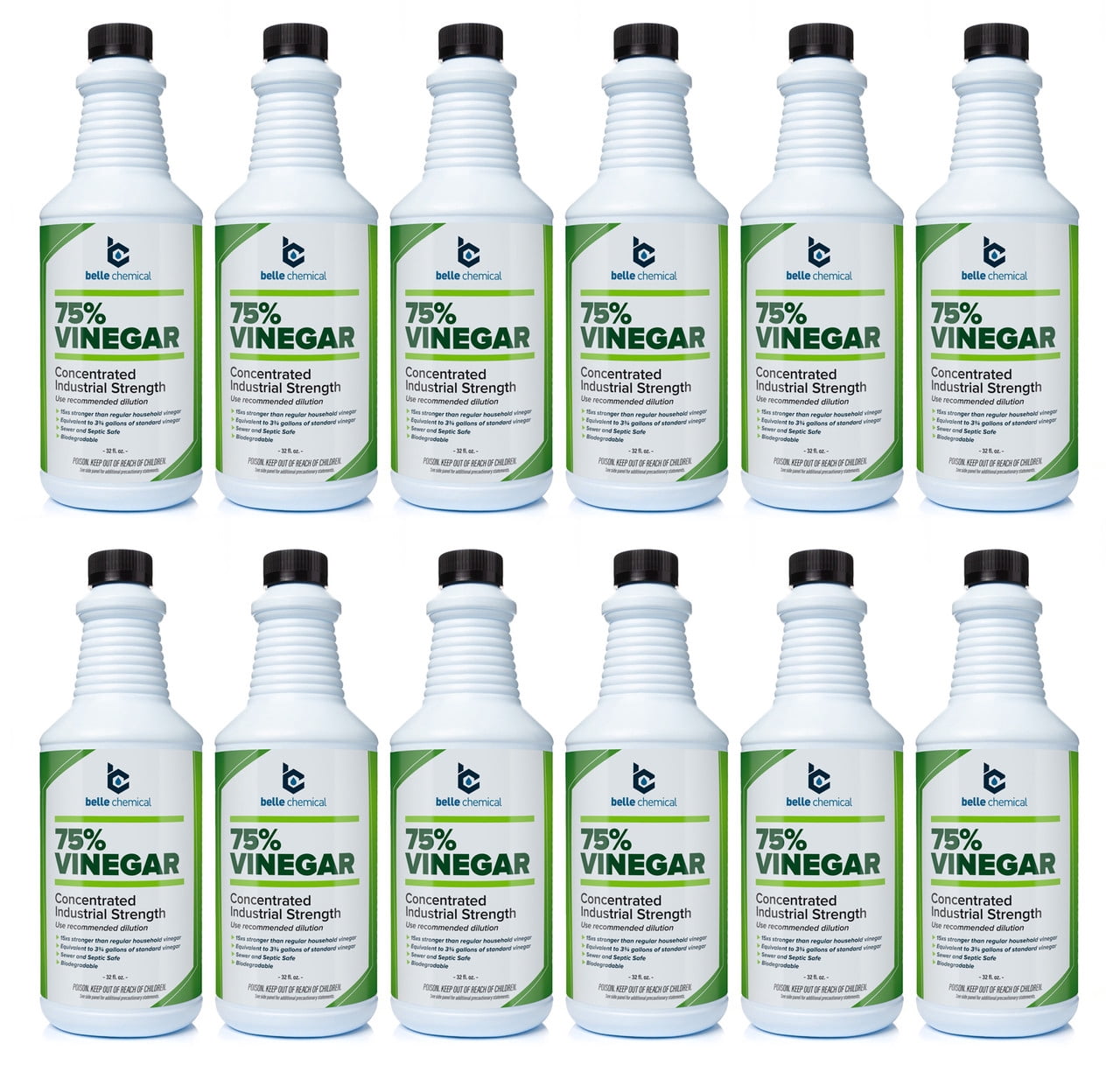 75% Vinegar, Concentrated Industrial Strength (12 quarts)