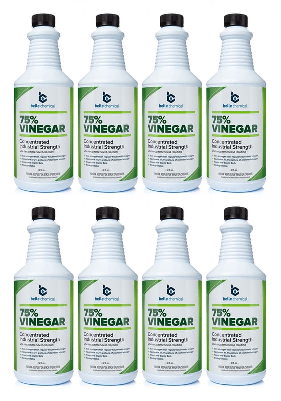 75% Vinegar, Concentrated Industrial Strength (8 quarts)