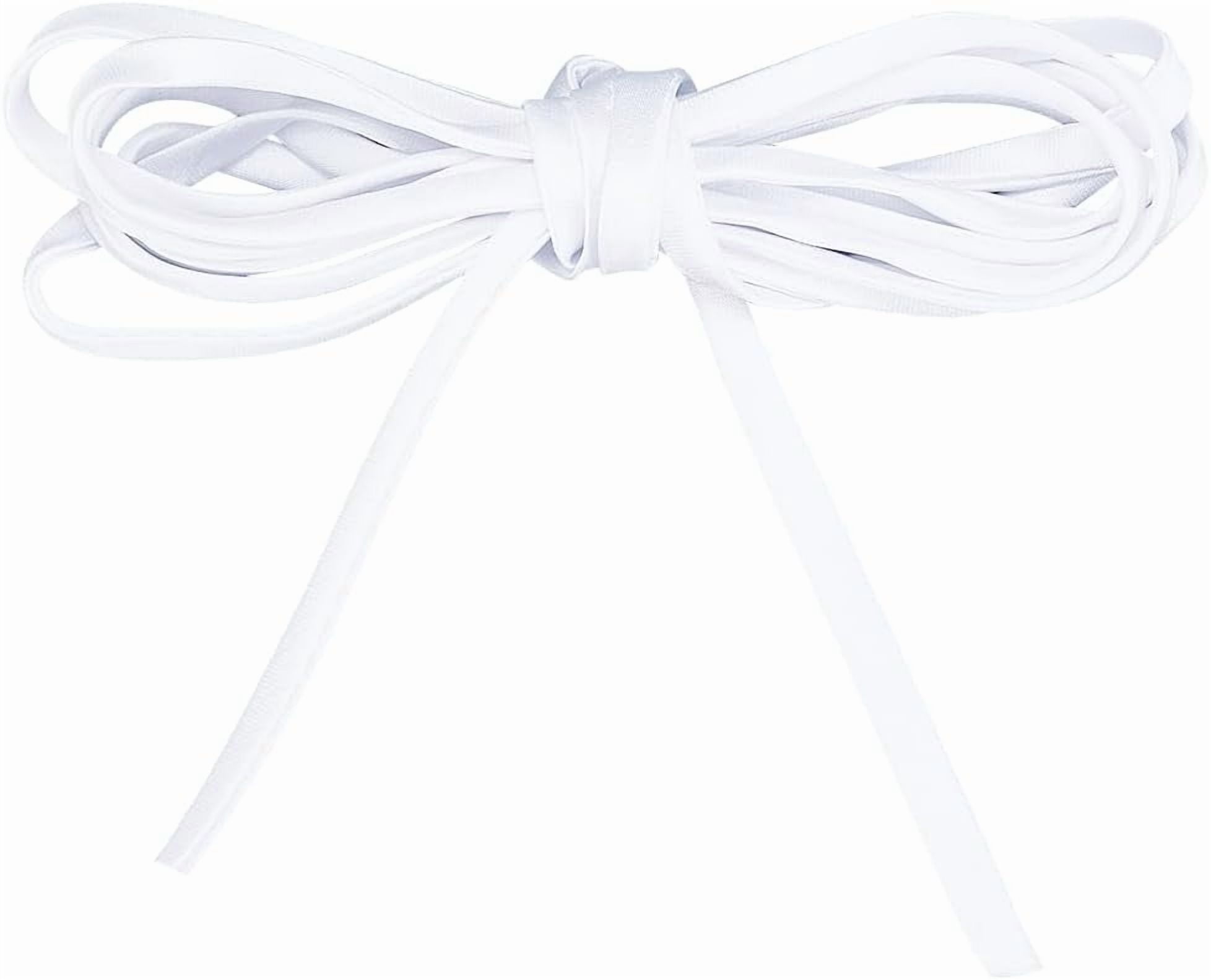 75" Women's Tie Back Women's Wedding Dress Loops Bridal Gown Corset Satin Ribbon Adjustable Fit Lace Up White Straps Wedding Dress Zipper Replacements or Buttons 2pcs 150" Totally