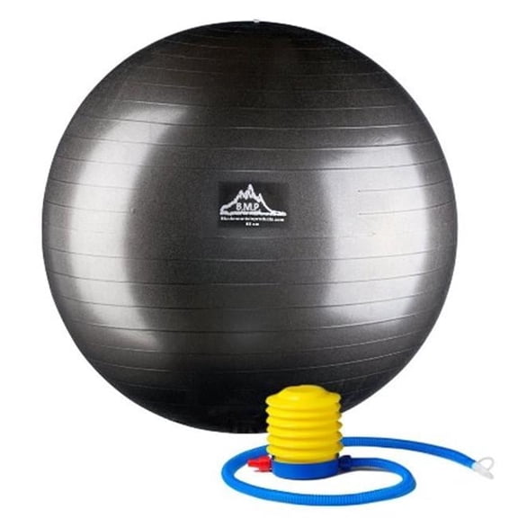75 cm. Professional Grade Exercise Stability Ball, Black