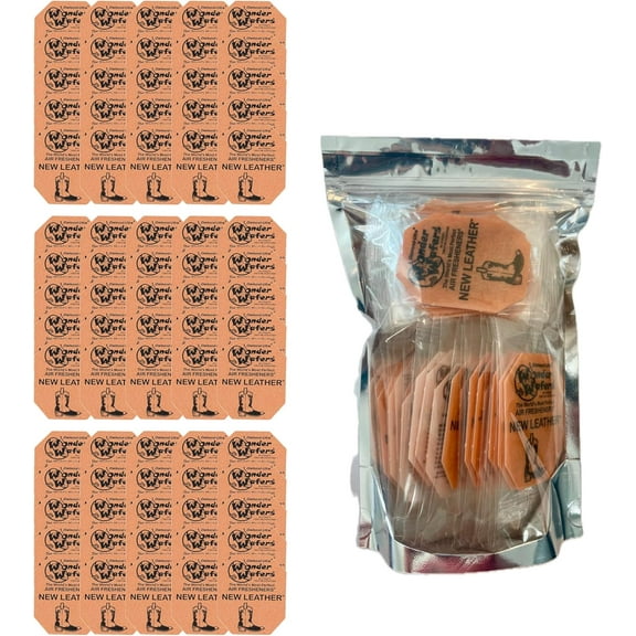 75 count Air Fresheners Individually Wrapped, New Leather Fragrance