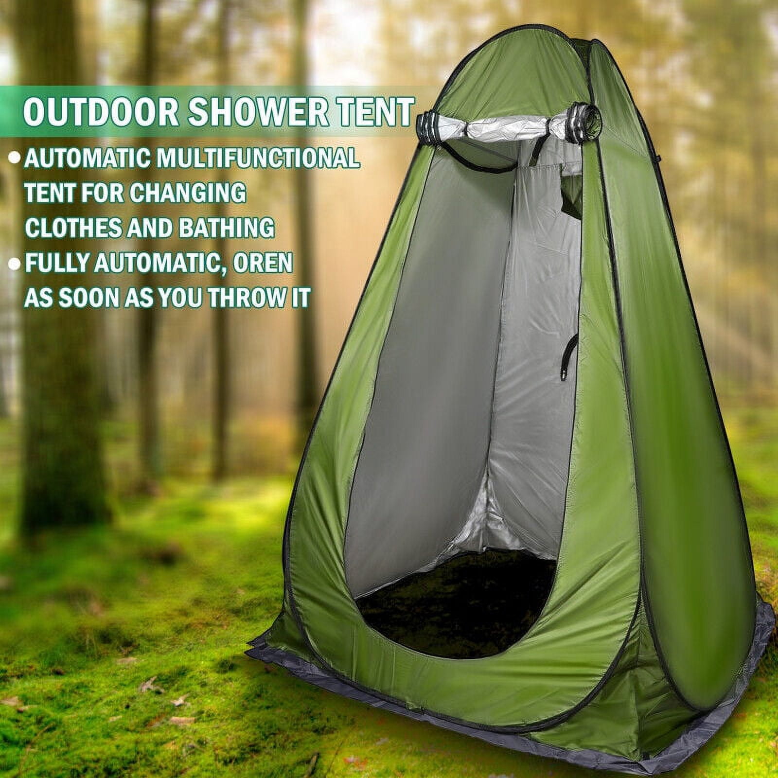 75" ducha de baño emergente al aire libre tienda privada + bolsa de ducha 40l