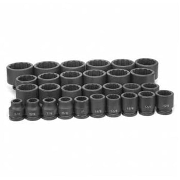 75 in. Drive 12 Point SAE Master Set Impact Socket