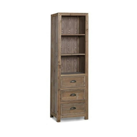 75 in. Rustic Solid Fir Side Cabinet In Grey