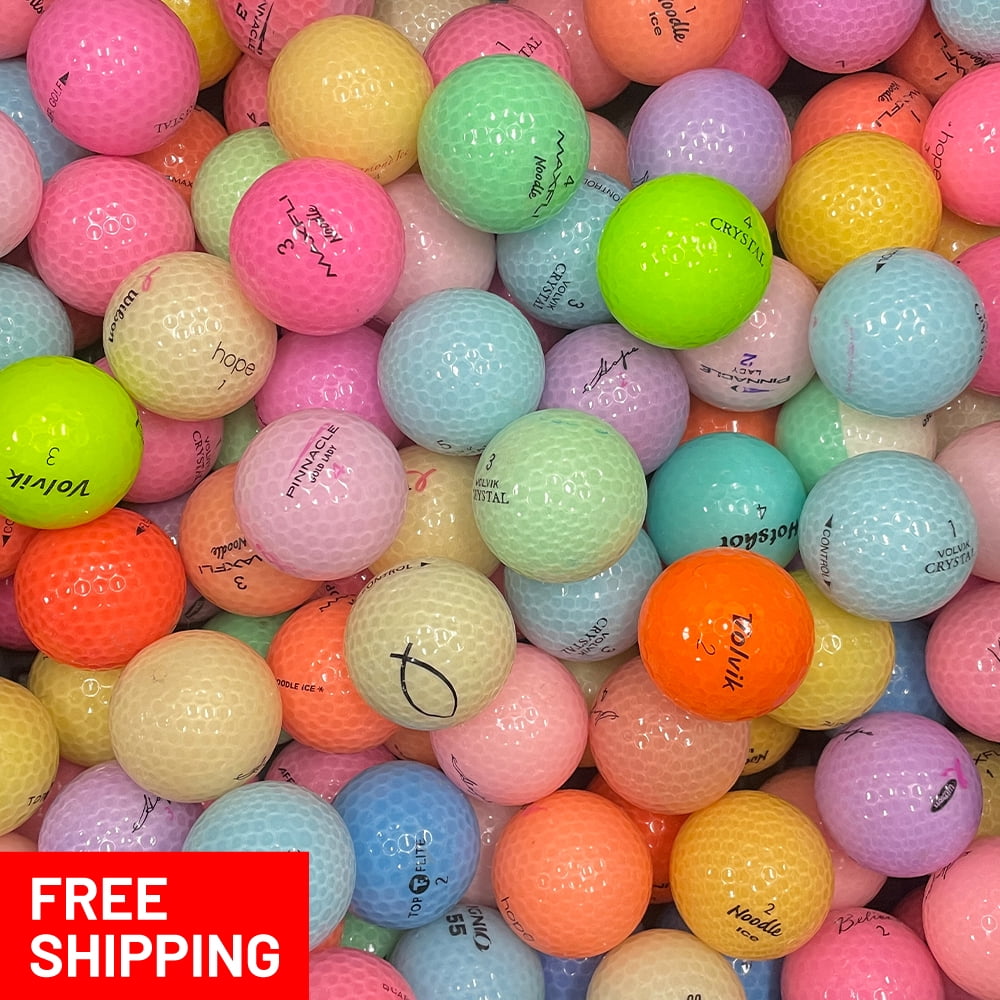 Pre-Owned 75 Mixed Crystal AAA Recycled Golf Balls, by Mulligan Golf Balls