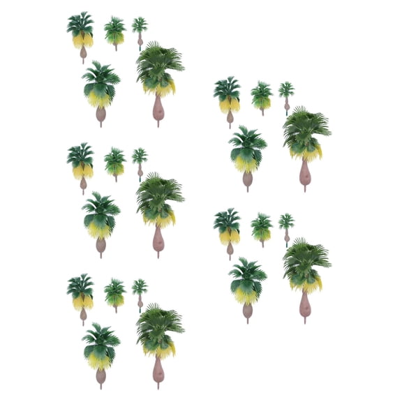 75 pcs Model Tree Trees Model Trees Scenery Artificial Layout Rain forest for DIY Craft