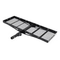 thumbnail image 1 of 750 Lbs Hitch Mount Cargo Carrier Basket ,60" x19" x 6" Rear Luggage Rack Basket Fits 2" Receiver for Car Camping Traveling, Black Cargo Carrier Basket, 1 of 6