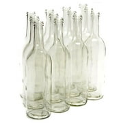750 Ml Clear Wine Bottles, Cork Finish
